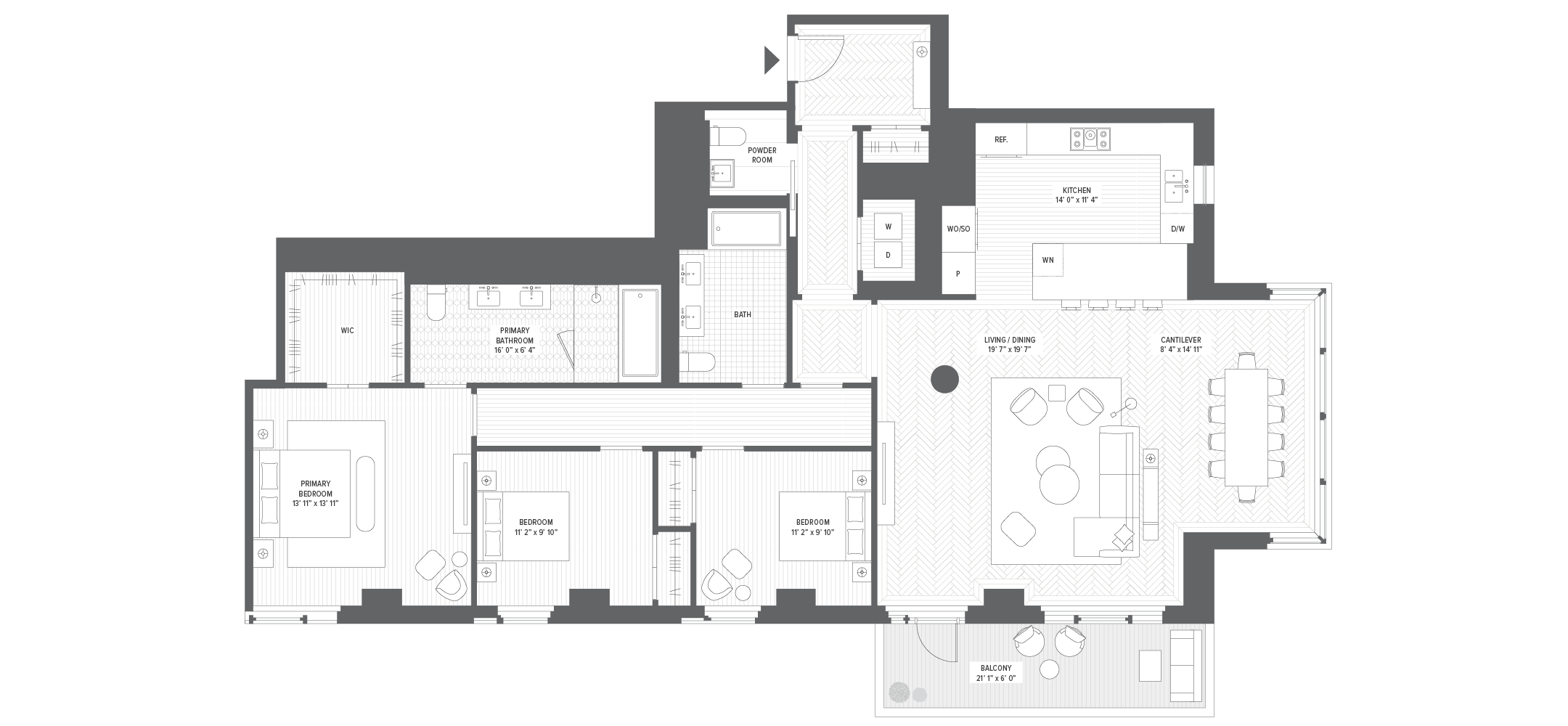 Unit 17B floorplan
