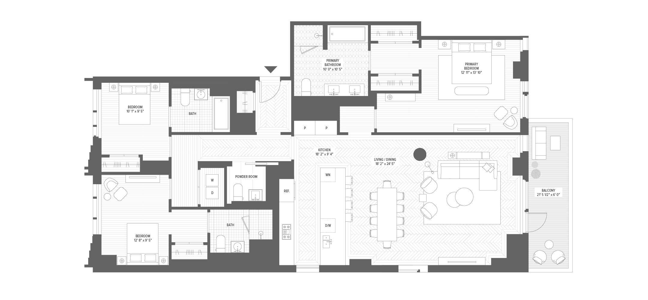 Unit 17C floorplan