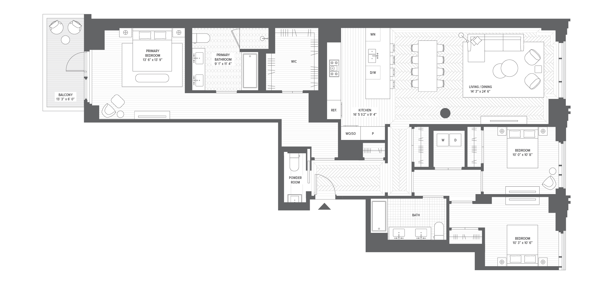 Unit 8D floorplan